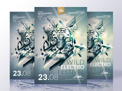 Festival Flyer Template club creative electro flyer templates flyers graphic design minimalist music party photoshop poster psd