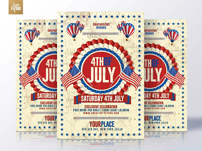 Independence Day Flyer 4 of july 4th of july america flyer templates independence day labor day memorial day patriotic poster posters psd flyer