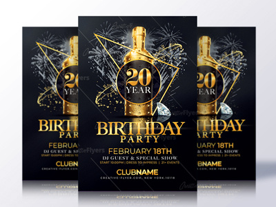 Birthday Flyer Template anniversary birtdhay birthday flyer birthday party creative flyer flyer party flyer templates poster posters psd flyer psd flyer templates