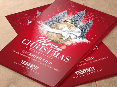 Merry Christmas Flyer Template