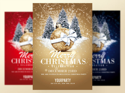 Christmas Flyer Templates by Rome B Creation on Dribbble