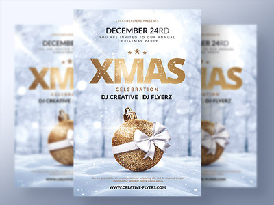 Xmas Party Flyer Template