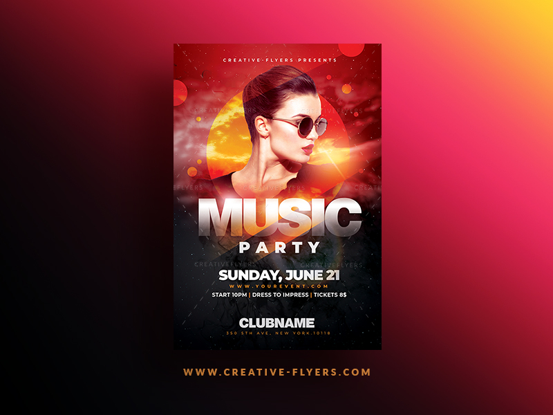 Summer Party Flyer Psd by Rome B Creation on Dribbble