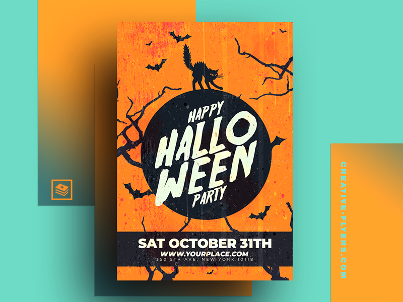 Halloween Party Invitation PSD by Rome B Creation on Dribbble