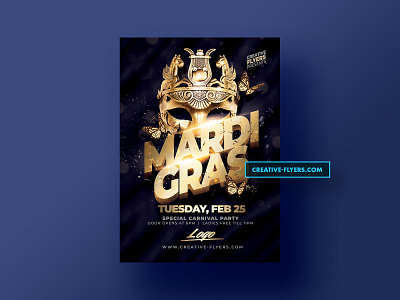 Mardi gras Flyer Template