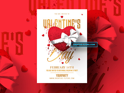 3 Valentines Day Flyers PSD