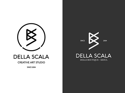 Della Scala logo works della scala dellascala design logo logo design studio