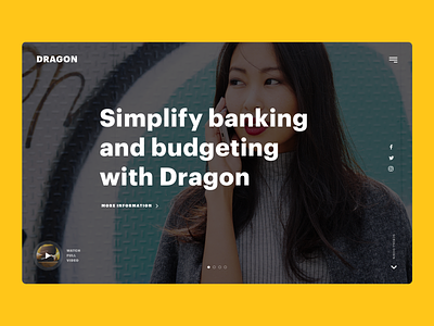 Concept Website for Dragon Bank 🏦 dec85 interface layout mobile sketch uidesign uiux ux ux design uxui web webdesign