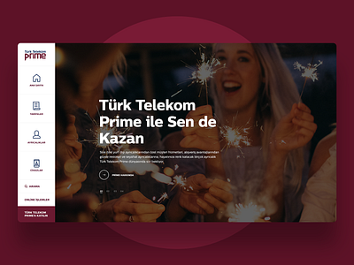 Concept Website for Türk Telekom Prime 🤙 dec85 design graphic interface mobile prime telecom telekom ui ui ux ui design uidesign ux web website