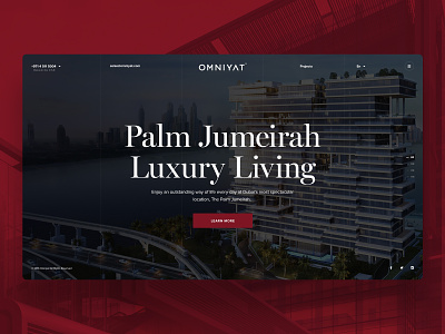 Concept Website for Omniyat 🏢 adobe figma mobile sketch ui uidesign ux uxdesign uxui web webdesign