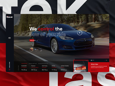 Concept Website for Teklas 🚘 car concept dec85 figma interaction interface sketch ui uidesign uiux ux ux design web webdesign