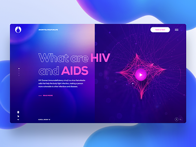 Concept Website for GSK - HIV aids burak canpolat dec85 hıv interface mobile ux web