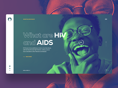 Concept Website for GSK - HIV aids burak canpolat dec85 design gsk hiv interface mobile ux web