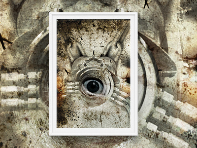 Eye burak canpolat dec85 eye graphic magazine photomanipulation poster texture