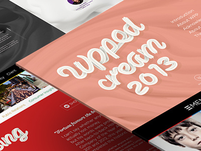 Wpped Cream 2013 award burak canpolat.dec85 cream interface website wpp wpped