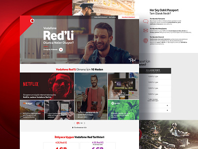 Vodafone Red burak business canpolat corporate dec85 design landing page red telecom ui ux vodafone web web deisgn website