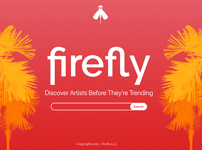 Firefly | Web Design | UX/UI | Branding ads art artists beach branding clean design firefly graphic design landing page logo music red search startup ui ux vector