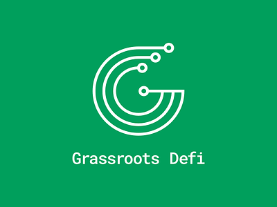 Grassroots Defi Logo - Cryptocurrency Fintech Branding blockchain branding clean crypto cryptocurrency defi fintech graphic design green logo modern