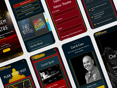 GEM Theatre - Art Deco Dark Theme UI/UX