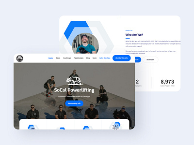 SoCal Powerlifting - Desktop UI/UX Spreads - 1