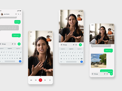 Whistle Direct messaging app app design typography ui ux