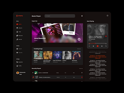 Winamp Redesign by ofua shulammite on Dribbble
