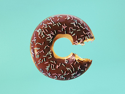 C Donut 3d c4d donut illustration