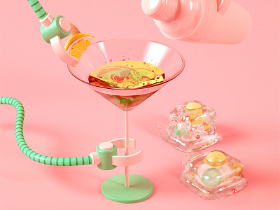 Futuristic cocktail