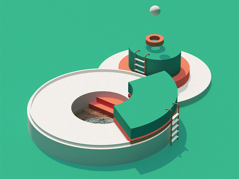 Eight c4d isometric number