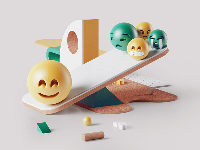 Science of emotions c4d editorial emoji emotions