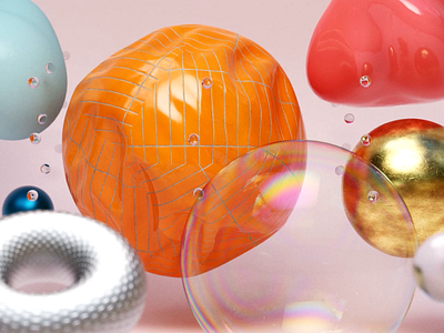 Spheres c4d cinema4d render shaders