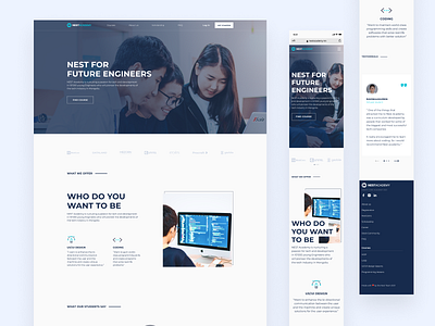 Landing page / Education