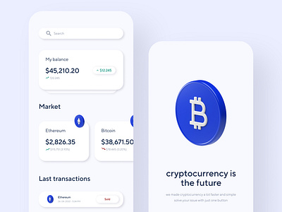 Cryptocurrency App Concept