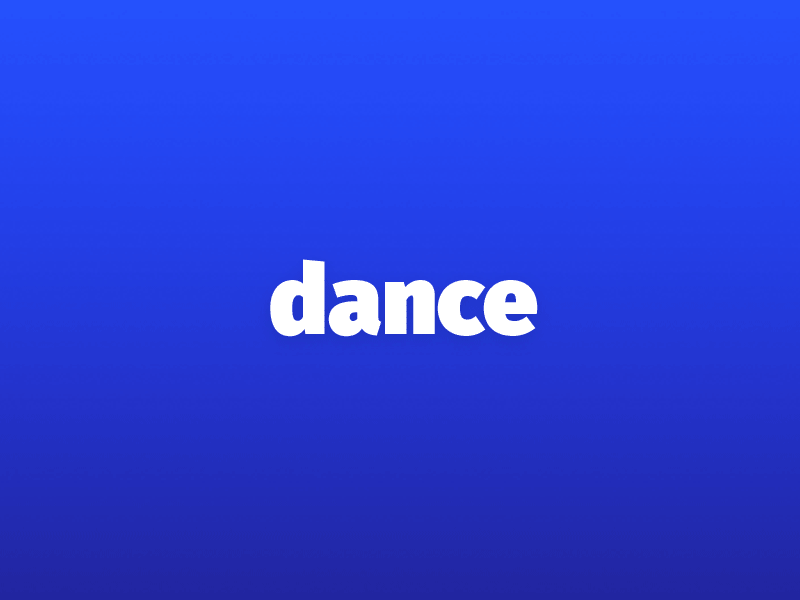 Dance off the fat animation blue dance fira font gradient heavy light sans typography white