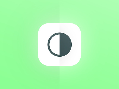 App icon #005 #dailyUI android app contrast dark green icon osx weather white