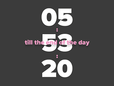 Countdown Timer #014 014 countdown daily design font pink timer typography ui