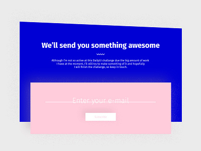 Subscribe #026 026 button daily design email minimal news subscribe ui ux web