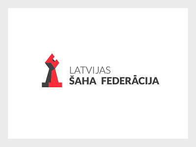 Chess chess color concept element latvia logo minimal red simple