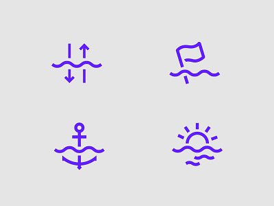 surf gray icons line surf vector violet work