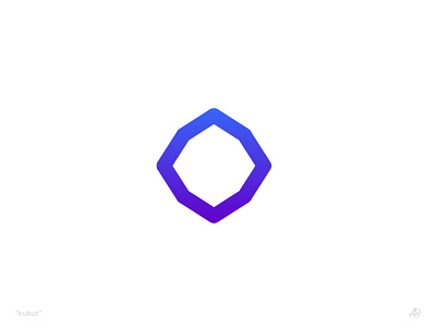 cube blue branding color creative cube design gradient identity logo test violet