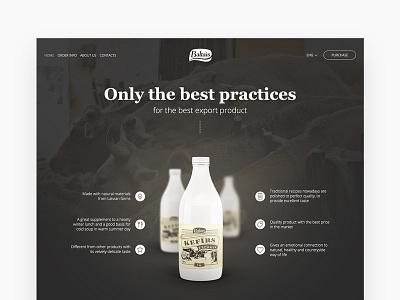 almost milk v2 commerce cows dark design e identity milk presentation product shop ui web