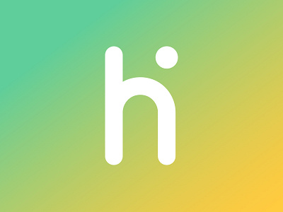 hi app brand grid identity letter logo mark system