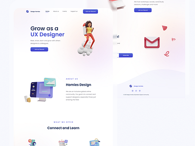 Landing Page | Design Community Concept