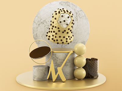 Cookies & Cream 3d advertising design arnoldrender c4d cg cgart illustration