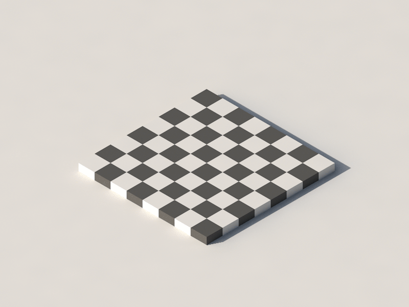 Start of match 3d chess game