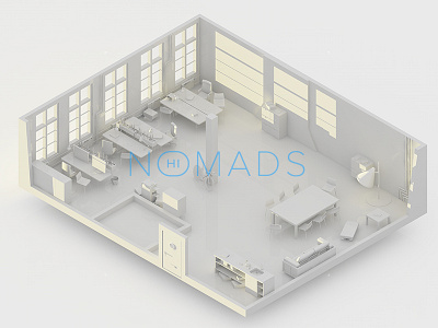 NMDS - offices of my life c4d nmds nomad design office petrkoll render