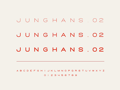 Junghans.02 bill junghans max training typo typography