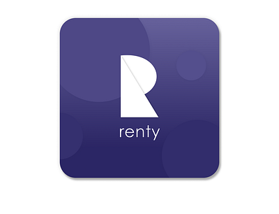 Renty app design logo ui ux