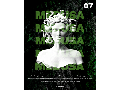 [07]. MEDUSA POSTER design graphic design medusa photoshop poster
