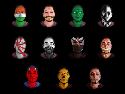 I Am The New Creative adobe creative design faces projection